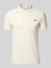 Lacoste Slim Fit Poloshirt mit Label-Patch Modell 'PIQUE' Offwhite