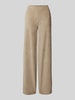 JAKE*S STUDIO WOMAN Straight Fit Stoffhose mit Strukturmuster Beige