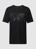 BOSS Green T-Shirt mit Zierperlenbesatz Modell 'Diamond' Schwarz