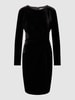 Christian Berg Woman Selection Sukienka o długości do kolan z zamkiem błyskawicznym z tyłu Czarny