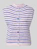 PIECES Regular Fit Weste mit Woll-Anteil Modell 'SIRA' Flieder Melange