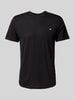 Emporio Armani T-Shirt mit Label-Patch Black