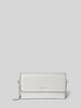 VALENTINO BAGS Clutch mit Label-Applikation Modell 'KALUA' Silber