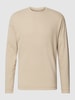 Drykorn Longsleeve im unifarbenen Design Modell 'NOVAK' Beige