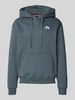 Alpha Industries Hoodie met logo en kangoeroezak Lichtblauw