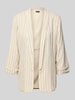Pieces Regular fit blazer van een mix van viscose en linnen, model 'PIA BOSELLA' Beige
