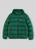 Tommy Jeans Regular Fit gewatteerd jack met capuchonkraag Donkergroen