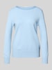 Christian Berg Woman Strickpullover mit U-Boot-Ausschnitt Hellblau Melange