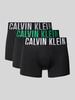 Calvin Klein Underwear Boxershort met band met label in een set van 3 stuks Zwart