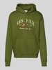 Les Deux Hoodie mit Logo-Stitching Modell 'Ivy' Khaki