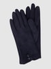 EEM Touchscreen-Handschuhe in Veloursleder-Optik Marineblau