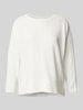 OPUS Sweatshirt mit Strukturmuster Modell 'Sinni' Offwhite