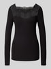 Soyaconcept Longsleeve mit Karree-Ausschnitt Modell 'Ryan' Black