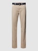 MCNEAL Stoffen broek met riem Beige