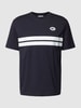 Lacoste T-shirt z wyhaftowanym logo Ciemnoniebieski