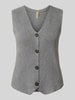 Soyaconcept Regular Fit Weste aus Viskose-Mix Modell 'KANITA' Mittelgrau Melange