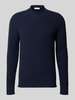 Selected Pullover mit Raglanärmeln aus Wollmix Marine