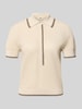 DRYKORN Gebreid shirt met polokraag en knoopsluiting model 'MEROPE' Offwhite