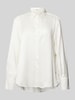 Brax Overhemdblouse van pure viscose met labeldetail, model 'VIC' Offwhite