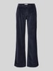 Brax Flared stoffen broek met Franse steekzakken, model 'Maine' Marineblauw