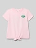 s.Oliver RED LABEL regular fit T-shirt van puur katoen Lichtroze