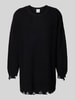 CARLO COLUCCI Strickpullover im Destroyed-Look Black