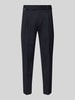 Cinque Tapered fit pantalon met persplooien, model 'SALTO' Marineblauw