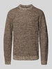 Jack & Jones Gebreide pullover met ronde hals, model 'LIAM' Beige