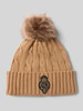 Lauren Ralph Lauren Czapka z dzianiny z pomponem Camel