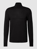 SELECTED HOMME Rollkragenpullover aus Woll-Mix im unifarbenen Design Black