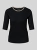 Marc Cain T-Shirt mit 1/2-Ärmel Black