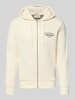 Jack & Jones Sweatjack met capuchon en labelprint, model 'MAKOTO' Offwhite