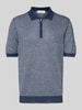 GRAN SASSO Regular fit poloshirt met ritssluiting Marineblauw