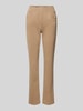 Raphaela By Brax Slim fit broek met elastische band, model 'PAMINA FUN' Taupe