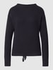 Jake*s Casual Gebreide pullover met ribboorden Donkerblauw