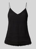 Vero Moda Relaxed Fit Trägertop aus Baumwoll-Mix Modell 'HONEY' Black