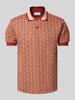 Lacoste Poloshirt mit Label-Detail Rostrot