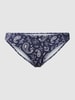 Jake*s Casual Bikini-Hose mit Allover-Muster Marineblau