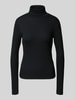 Vero Moda Slim Fit Langarmshirt mit Baumwollanteil Modell 'CHLOE' Black