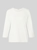 s.Oliver RED LABEL regular fit 3/4-shirt van puur katoen Wit