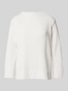 OPUS Longsleeve mit 3/4-Arm Modell 'Suwen' Offwhite