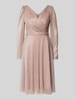 TROYDEN COLLECTION Cocktailkleid in Wickel-Optik Rose