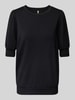 Soyaconcept Sweatshirt mit gerippten Abschlüssen Modell 'BANU' Black
