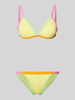 Banana Moon Bikiniset met structuurmotief, model 'TANEOFIABA SANTACOLOR' Geel