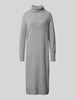 Fynch-Hatton Strickkleid mit Rollkragen Hellgrau Melange