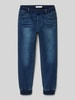 Name It Baggy Fit Jeans mit elastischen Abschlüssen Modell 'BEN' Dunkelblau