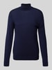 SELECTED HOMME Gebreide pullover van lanawol, model 'TRAY' Donkerblauw