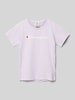 CHAMPION T-shirt met labelprint Lila