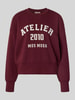 MOS MOSH oversized sweatshirt van viscosemix model 'Nima' Bordeaux