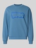 Hugo Blue Regular fit sweatshirt van puur katoen, model 'NEWIREX' Jeansblauw